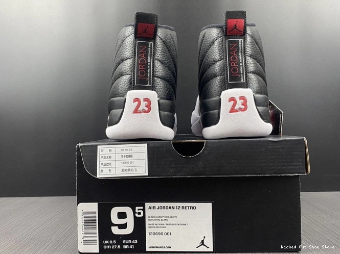 Kicked Out Shoe Store 130690-001 (2012) Retro Playoffs Air Jordan 12 0801